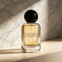 Flacon pulvérisateur de parfum en verre transparent en gros 50ml 100ml avec logo personnalisé et coffret cadeau de luxe, directement de l'usine, faible MOQ