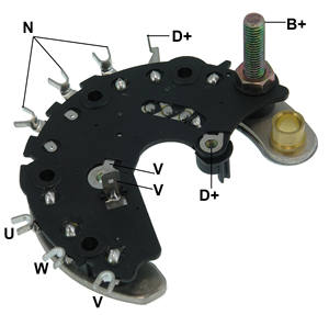 Redresseur pour alternateur, GA1841, Valeo <span class=keywords><strong>Paris</strong></span> Rhone: 2546062, 2546076, 590933, 592844, 592845, 592917, 5931639, Rectificador - Product Image 1