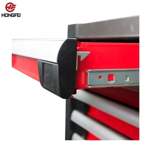 Chariot à outils robuste en acier inoxydable à 7 tiroirs avec serrure, glissières à billes, certifié OEM ISO9001 pour <span class=keywords><strong>garage</strong></span> et atelier - Product Image 4