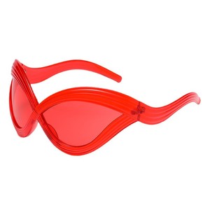 แว่นกันแดดทรงแคทอาย สีดำ UV400 กรอบ PC แฟชั่นสำหรับทุกเพศ - Product Image 5