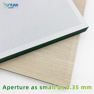 Panneaux acoustiques en bois ultra-microporeux haute densité, panneaux muraux perforés modernes, contrôle du bruit pour hôpital, école, absorption acoustique - Product Image 2