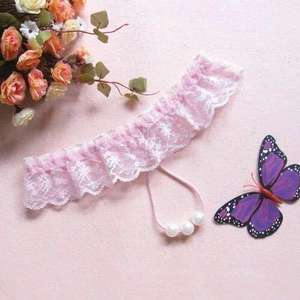 ชุดชั้นในเซ็กซี่ที่มีการนวดไข่มุกโปร่งใสลูกไม้เอวต่ำกางเกงเป้าเปิดเซ็กซี่ดึงดูดอย่างมาก - Product Image 2