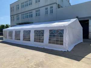 Carpa de Boda Personalizada de PVC Blanco CON Ventana, de Una Sola Capa, de Acero, Resistente a los Rayos UV para las Cuatro Estaciones, para Almacenamiento, Exposiciones, Exteriores, Exhibición de Autos - Product Image 6