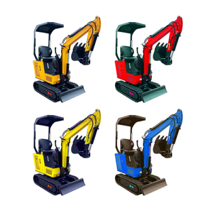1 tonelada Micro Digger Mini Escavator máquinas con pista de goma para la venta - Product Image 5