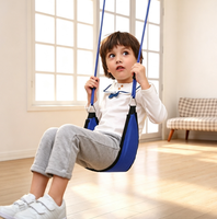 Siège de balançoire pour enfants Ropecube avec cordes réglables, en plastique, crochets robustes, pour intérieur, extérieur, parc de trampolines, garderie, arbre, jardin