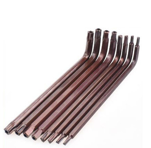 T6 T8 T10 T15 T20 T25 T30 Llave de estrella Torx triangular de doble uso Llave Torx tipo L de acero S2 con orificio - Product Image 5