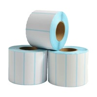 Étiquettes autocollantes en papier thermique de taille personnalisée, 60x40mm, imperméables, écologiques, avec code-barres pour la promotion en supermarché