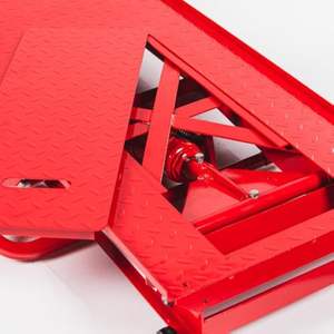 <span class=keywords><strong>Elevador</strong></span> de coche de motocicleta neumática de mesa de gato de tijera hidráulica de servicio pesado de 800lbs para uso en taller - Product Image 2