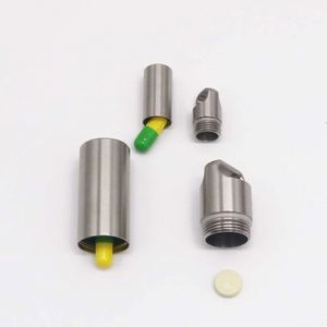 Mini porte-clés de poche, étui à pilules, organisateur de rappels, flacon à médicaments, rangement portable, logo personnalisé - Product Image 4