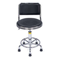 Chaise ergonomique en cuir PU ESD, dossier spécifique au laboratoire, siège antistatique
