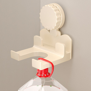 Support mural pour sèche-cheveux à ventouse, rangement de salle de bain, gris titane, durable, fixation d'angle - Product Image 4