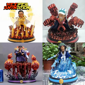 HESPER Figuras de Acción de Anime de PVC de Colección de Modelos de Manga de One Piece: Issho Wisteria, Tiger, Sakazuki, Almirante Kizaru, <span class=keywords><strong>Kuzan</strong></span> - Product Image 2