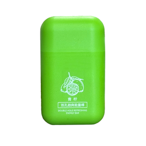 Benutzer definierte Zutaten Tragbarer 2-Loch-Energieriegel Anti-Schlaf-Nasen inhalator, erfrischend, Nasen pflege Nasen schnüffler Nasen inhalation stift - Product Image 1