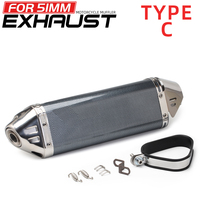 Silencieux d'échappement universel pour moto 51 mm, échappement DB Killer pour Honda PCX125 NMAX155 FZ1N Z900 S1000RR CBR500R TRC