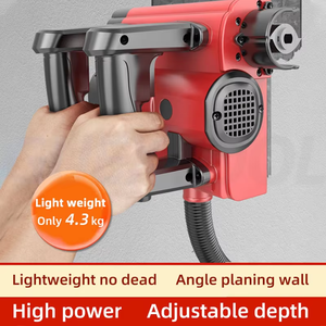 Ponceuse Électrique Professionnelle Portable 4280W Sans Angle Mort avec Aspiration Intégrée pour Gratter la Cendre Blanche, le Mastic et le <span class=keywords><strong>Béton</strong></span> – Machine à Décapeger les Murs - Product Image 2