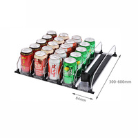 Étagère à boissons personnalisée poussoir plateau poussoir réglable étagère à boissons pour bouteilles de supermarché poussoir d'étagère à ressort