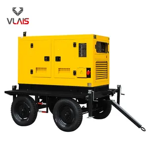 Quiet mobile/trailer mounted 360kw 450kva diesel power plant genset generator set 480V 50Hz 60Hz 1800rpm 3 phase with shipping