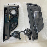 Grille de phare antibrouillard en plastique noir brillant style PNB S5, nouvelle couverture de phare avant pour Audi A5/S5 2020-2024 B9.5 avec garantie d'un an