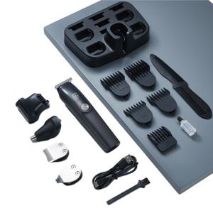 <span class=keywords><strong>Tondeuse</strong></span> à <span class=keywords><strong>cheveux</strong></span> numérique portable professionnelle pour hommes Kit de toilettage avec coupe-bordure conique et garniture de poignée en plastique numérique - Product Image 2