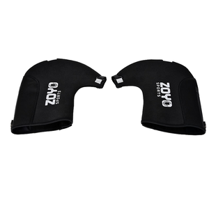 Gants de cyclisme d'hiver ZOYOSPORTS en cuir pour guidon de vélo, tissu T + SBR 3 mm + polaire, doigts entiers, unisexe, coupe-vent - Product Image 2