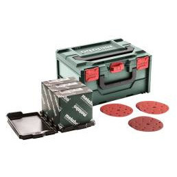 Juego de abrasivos multiagujeros Metabo 150 mm L M para lijadoras orbitales aleatorias MetaBOX 626756000 - Product Image 3