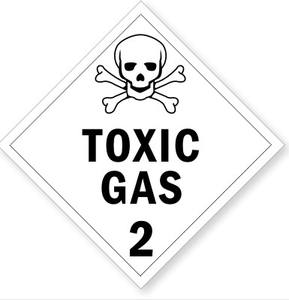 لافتة معدنية تحذيرية للخطر من سيكيورن، ملصق للبضائع الخطرة، لافتة تحذير للغازات السامة - Product Image 3