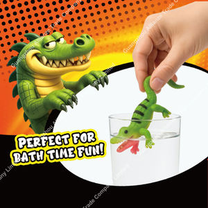 Jouet à presser en TPR de style crocodile miniature, créatif, changeant de couleur et lumineux dans le noir, jouet crocodile extensible coloré - Product Image 4