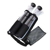 Mini Distributeur de Boissons et Bière Double Réservoir Sac à Dos, Pompe Manuelle, Idéal pour le Voyage