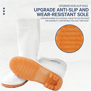 Botas de Trabajo de Grado Profesional para la Industria Alimentaria, Blancas, Impermeables, Resistentes al Aceite, Antideslizantes, Resistentes a Ácidos y Álcalis - Product Image 2