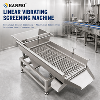 BANMO Nouveauté : Tamis vibrant linéaire en acier inoxydable à 2-5 sorties, tamis multi-grades pour poudres et granulés, haute précision