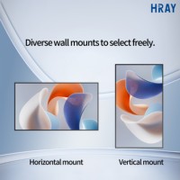 HRAY Lecteur publicitaire mural réseau filaire RJ45 43 pouces, compatible multimédia, pour la vente au détail technologique, nouveau produit, prise en charge de la diffusion, OEM ODM