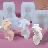 Venta Directa de Fábrica, Moldes de Silicona Personalizados para Velas con Forma de Torso Femenino, Estilo Sexy y Lujoso, para Hacer Velas