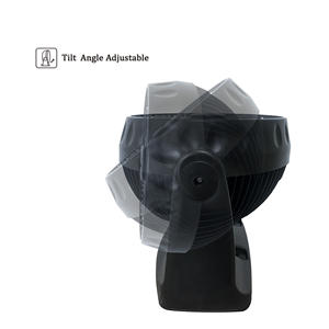 Ventilateur de refroidissement d'<span class=keywords><strong>air</strong></span> Turbo <span class=keywords><strong>Force</strong></span> 2 en 1, blanc ou noir, 8 pouces (20 cm), pour bureau et montage mural, circulation d'<span class=keywords><strong>air</strong></span> - Product Image 4