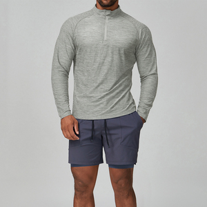 XW-ECX1173-1 <span class=keywords><strong>Ropa</strong></span> Deportiva para Gimnasio, Camiseta Transpirable, <span class=keywords><strong>Ropa</strong></span> Deportiva Cortavientos, Logotipo Personalizado, Cierre de Cremallera, <span class=keywords><strong>Ropa</strong></span> Deportiva Cómoda para Hombre - Product Image 1
