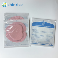 Pansement en mousse de silicone imperméable Shinrise personnalisé avec bordure adhésive en silicone, durée de conservation de 3 ans