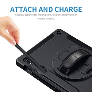 Étui robuste multi-matériaux avec béquille rotative à 360° et emplacement pour stylet pour tablette Samsung <span class=keywords><strong>Tab</strong></span> <span class=keywords><strong>S7</strong></span> 11 pouces (SM-X730, SM-X736B) - Product Image 2