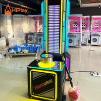 Machine de jeu d'arcade interactive Hercules, machine de frappe électronique à fort potentiel de gain, test de force, pour centre commercial et FEC