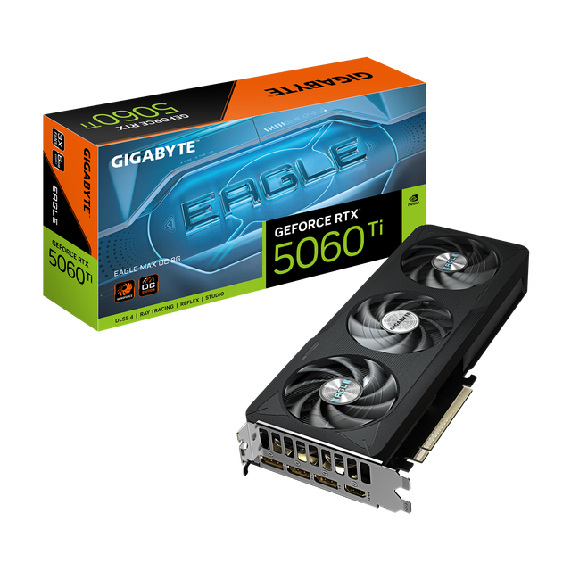 New Original Gigabyte RTX 5060 Ti EAGLE MAX OC 8G Graphics Card GDDR7 28 Gbps 128Bits Gaming Video Card GPU for PC Desktop