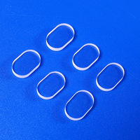 Services de découpe et de soudage sur mesure de verre de quartz ovale, haute pureté, résistant aux hautes températures, à haute transmission lumineuse
