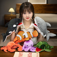 Gants de jeu interactifs pour enfants et parents, en forme de requin, orca, crabe à bouche ouverte, en coton PP, pour spectacles transfrontaliers
