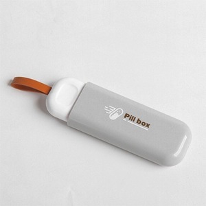 Portable Pill <b>Box</b> Mini Plastic Case With Strap For Daily Medication <b>Storage</b> - Product Image 1