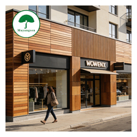 Échantillon gratuit de panneau mural en composite WPC imitation bois de chêne, résistant aux intempéries, imperméable et écologique, pour la décoration extérieure des magasins
