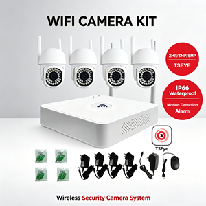Kit de caméra WiFi TSEYE 4CH 2MP 3MP 5MP, étanche IP66, détection de mouvement, alarme, système de surveillance de sécurité extérieur - Product Image 1