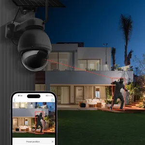 Metal 3MP AOV 7/24 IP <strong>CCTV</strong> 940nm Color Night Vision 4G Sim Card <strong>WiFi</strong> Solar Power PTZ Camera Two-Way Audio Built-in Memory Card - Product Image 4