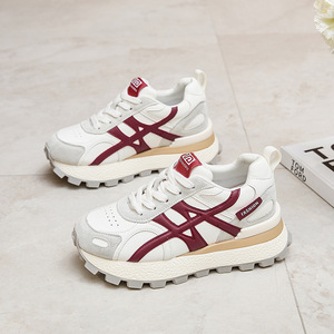Chaussures de sport pour femmes modèle 2026, à semelle épaisse pour l'automne, légères et souples, chaussures de sport décontractées, chaussures de course tendance - Product Image 2