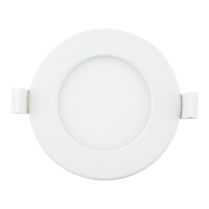Downlight LED ultrafino redondo de 6W con luz amarilla, ideal para iluminación interior en hogares y oficinas. - Product Image 1