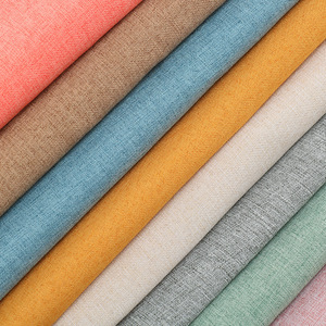 Heavy Duty Heavyweight 100% Polyester Fine Imitation Linen Woven Fabric <b>for</b> <b>Sofa</b> <b>Cover</b> Cushion Pillow Tablecloth Household - Product Image 2