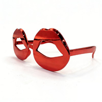 Lunettes de soleil amusantes et créatives en forme de lèvres rouges pour la Saint-Valentin et les fêtes - Lunettes décoratives amusantes