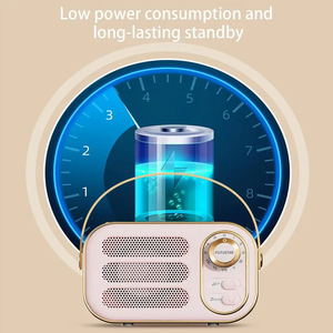 China mejor grande DW13 Retro <span class=keywords><strong>Radio</strong></span> Sonido envolvente estéreo inalámbrico altavoces portátiles Mini reproductor de música creativo altavoz con caja - Product Image 3