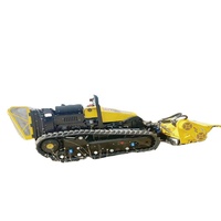 Tondeuse à gazon robotisée télécommandée 40HP avec chenilles en caoutchouc pour l'agriculture